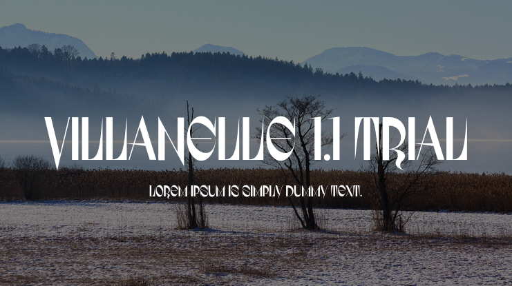 Villanelle 1.1 Trial Font