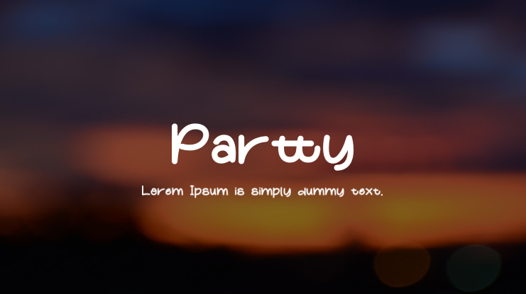 Partty Font Family