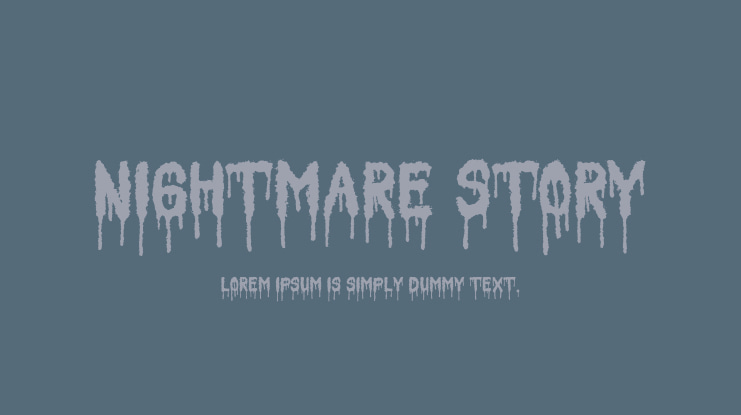 Nightmare Story Font