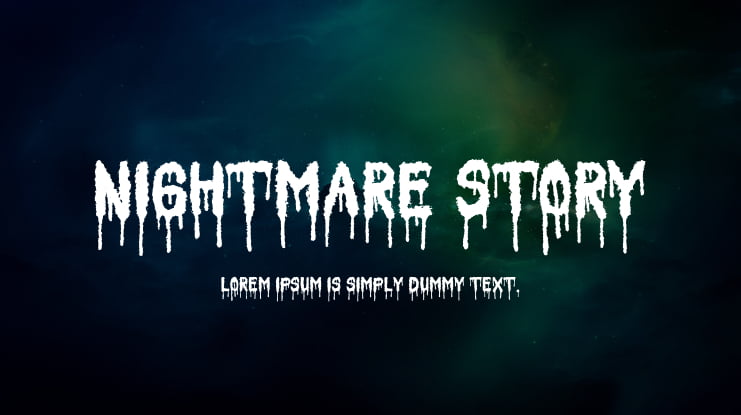 Nightmare Story Font