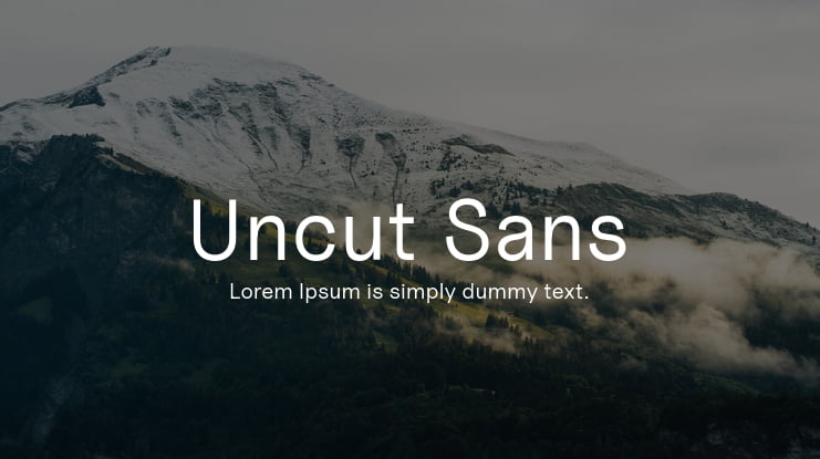 Uncut Sans Font Family