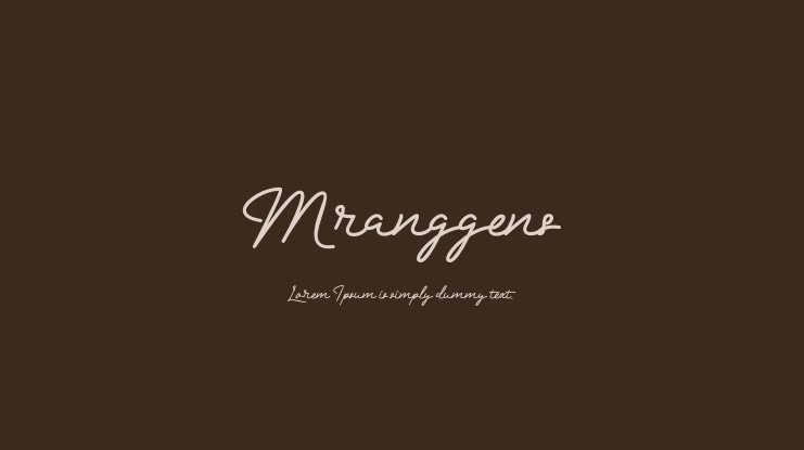 Mranggens Font