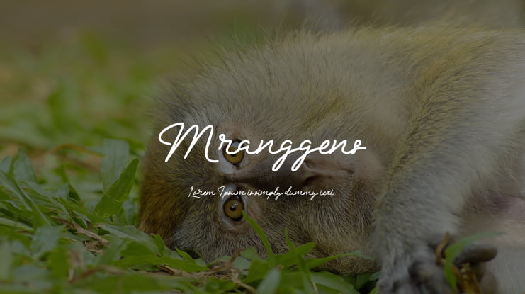 Mranggens Font