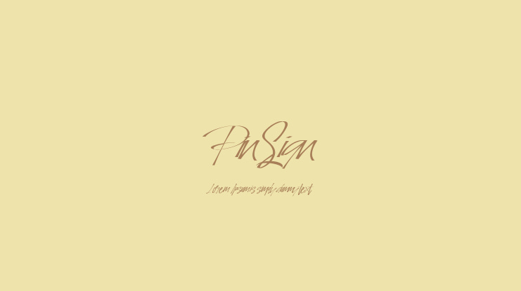 PinSign Font
