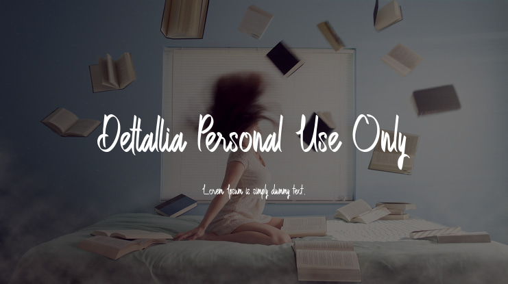 Dettallia Personal Use Only Font