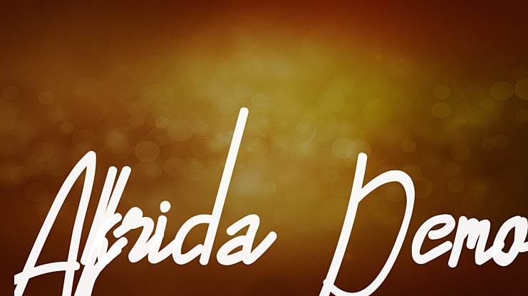Alfrida Demo Font