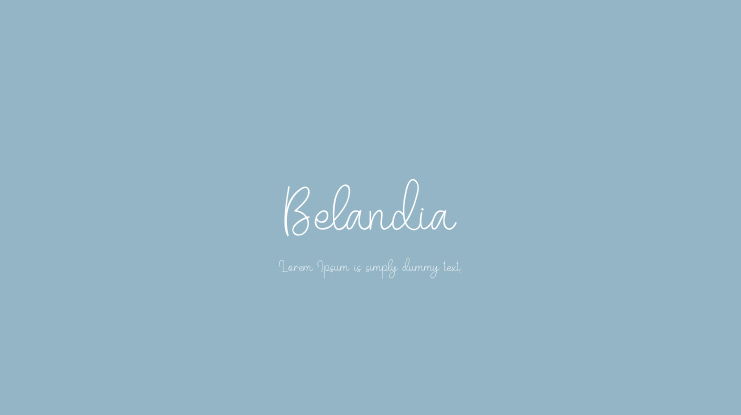 Belandia Font