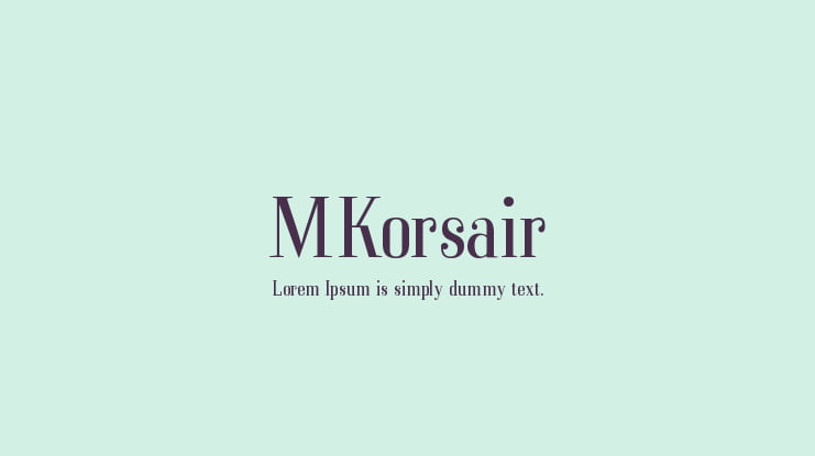 MKorsair Font