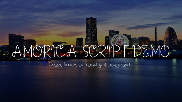 AMORICA SCRIPT DEMO Font Family