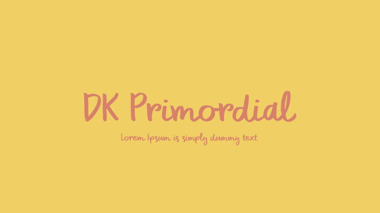 DK Primordial Font