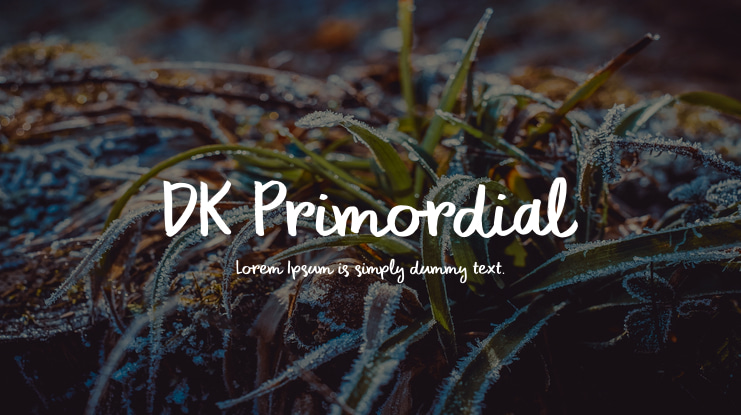DK Primordial Font