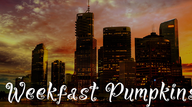 Weekfast Pumpkins Font
