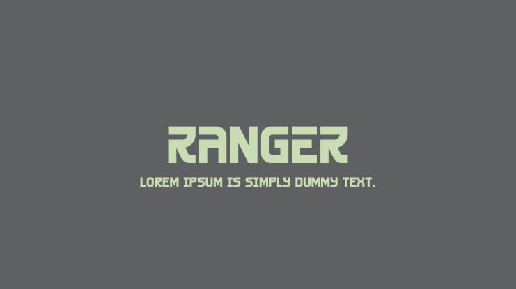 RANGER Font
