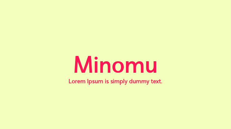 Minomu Font Family