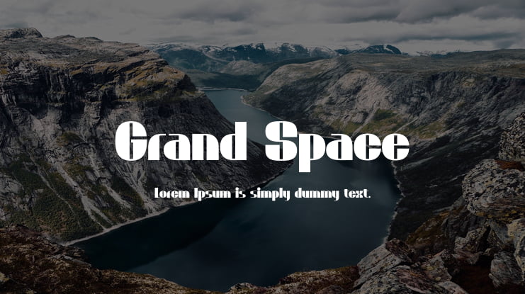 Grand Space Font