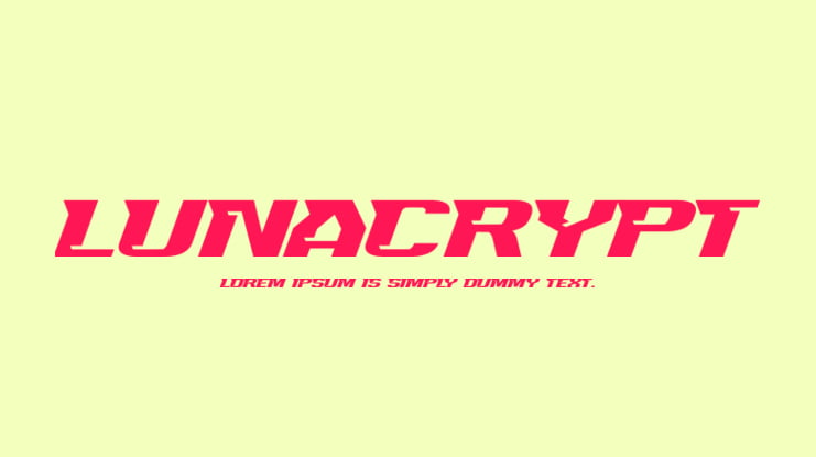 Lunacrypt Font