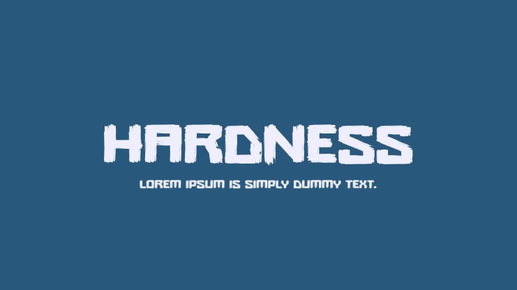 Hardness Font