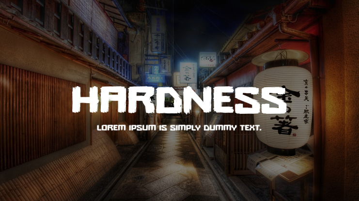 Hardness Font