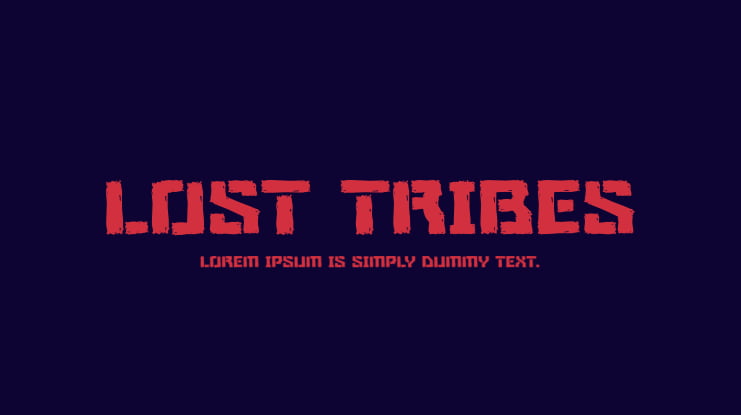 Lost Tribes Font