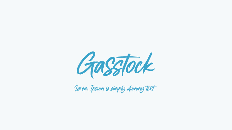 Gasstock Font