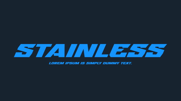 Stainless Font