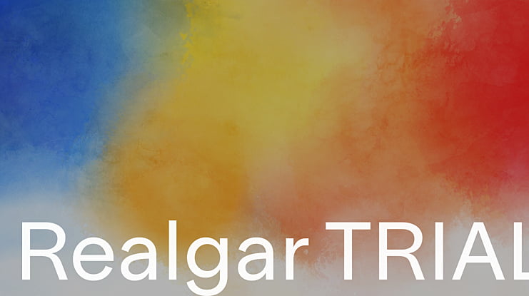 Realgar TRIAL Font Family