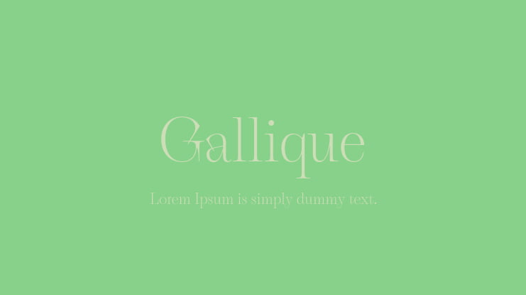 Gallique Font