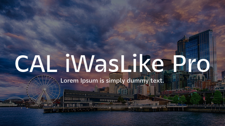 CAL iWasLike Pro Font