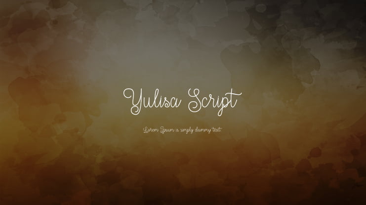Yulisa Script Font