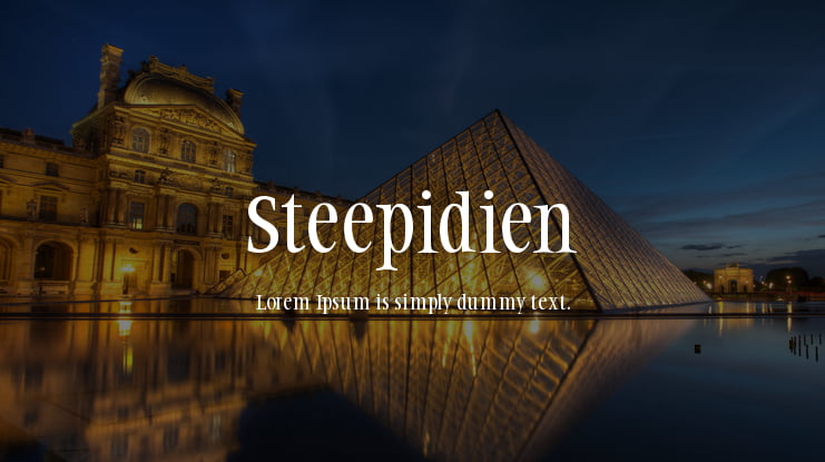 Steepidien Font