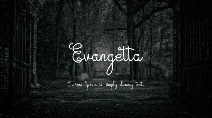 Evangetta Font Family