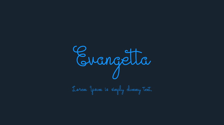 Evangetta Font Family