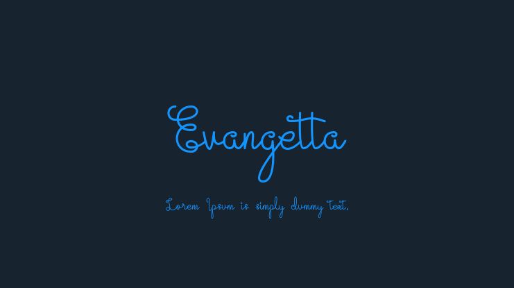 Evangetta Font Family