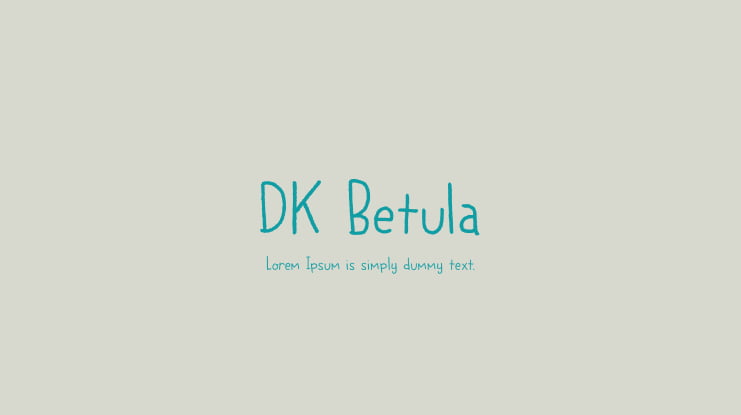 DK Betula Font