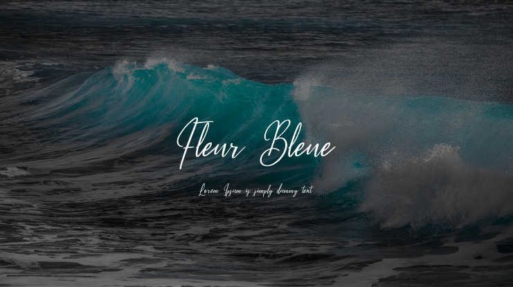 Fleur Bleue Font
