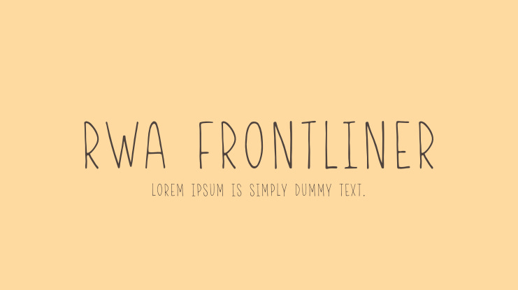 RWA Frontliner Font