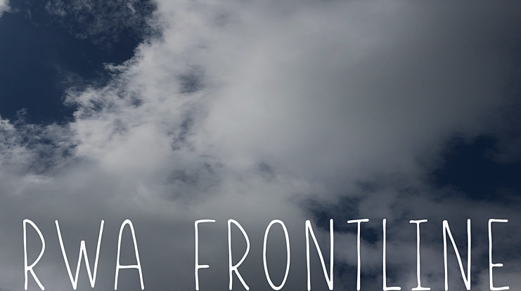RWA Frontliner Font