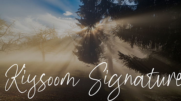 Kiysoom Signature Font