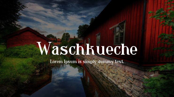 Waschkueche Font Family