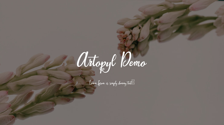 Artopyl Demo Font