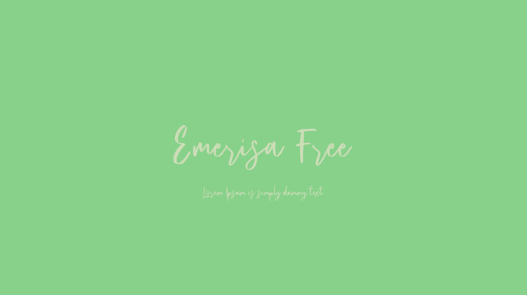 Emerisa Free Font