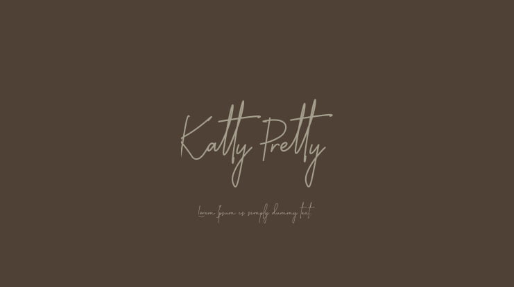 Katty Pretty 1 Font Family