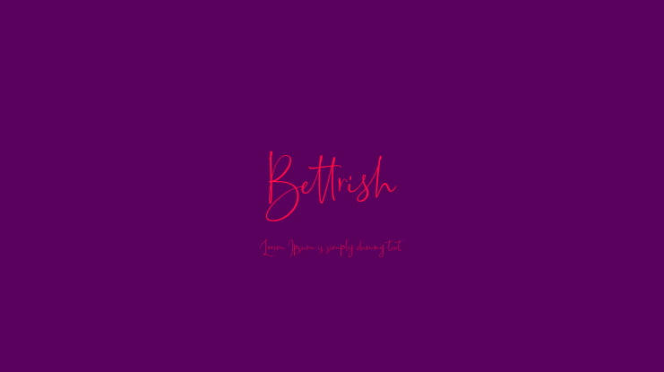 Bettrish Font Family
