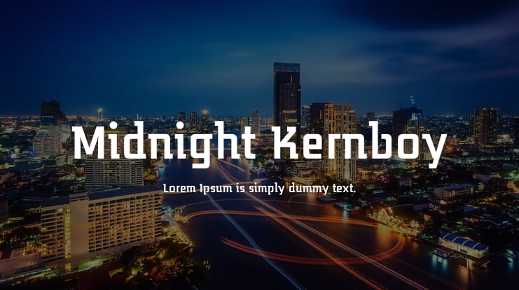 Midnight Kernboy Font Family