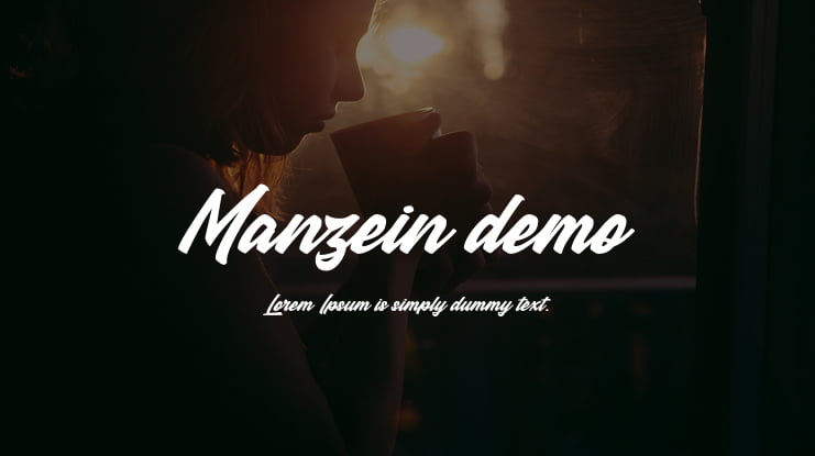 Manzein demo Font