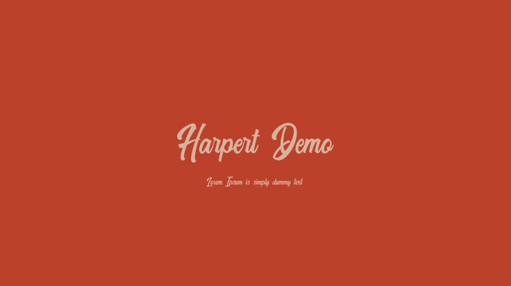 Harpert Demo Font