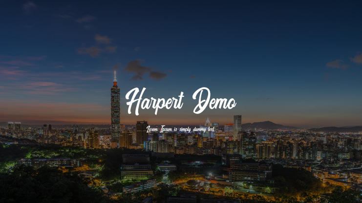 Harpert Demo Font