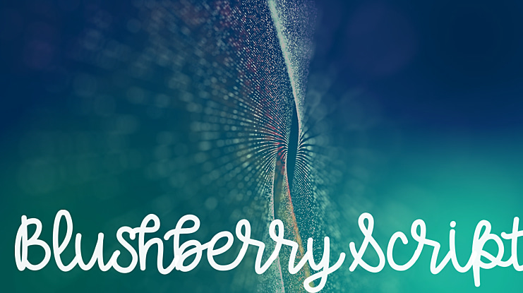 BlushberryScript Font