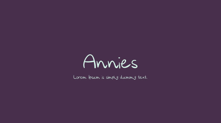 Annies Font