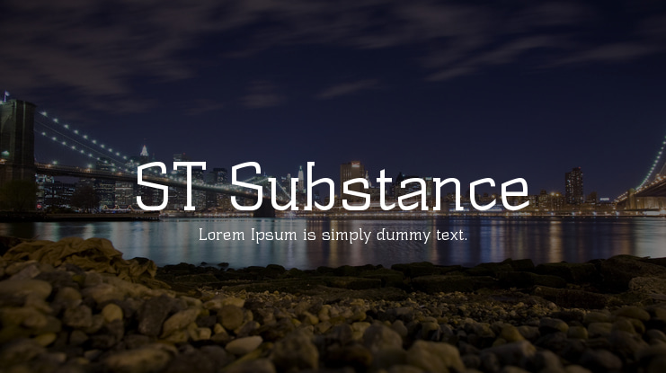 ST Substance Font